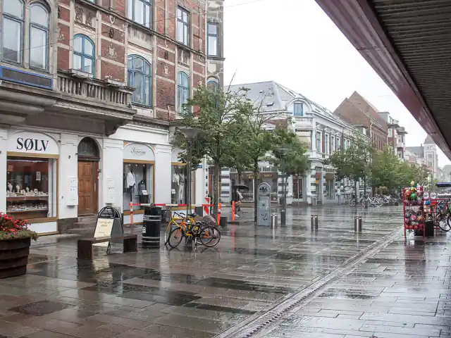 Street in Fredericia, heavy rain, 2015-07-29-2 – Fredericia
