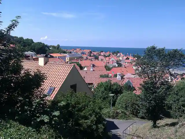 Udsigt over Gudhjem – Gudhjem